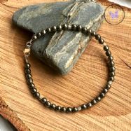 Pyrite & Silver Beaded Bracelet